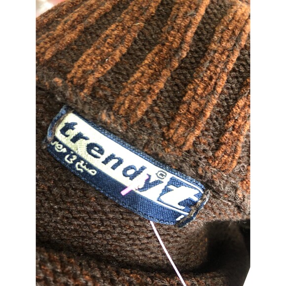 1990s-Y2K EGYPTIAN Brown Button Up DUSTER CARDIGAN with Scarf. Large-Extra Large - Picture 13 of 13